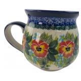 Kalich Boleslawiec Unikat Floral Bubble Mug