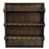 Handcrafted Wooden Thimble Display Shelf