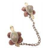 Vintage Chenille & Shell Turtle Scatter Pins