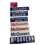 Vintage Political Bumper Stickers Lot