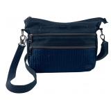 Lug Navy Blue Quilted Crossbody Bag