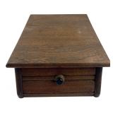 Wooden Single Drawer Storage Box 12x14x5