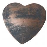 Heart-Shaped Painted Concrete Garden Stone