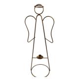 Gold Tone Wire Angel Candle Holder