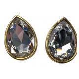 VTG S.A.L. Swarovski Crystal Clip Earrings