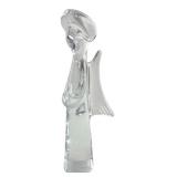 Japanese Lead Crystal Angel Figurine 11"