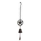 Cast Iron Hanging Five-Point Star Bell Chime 24"