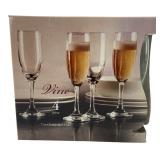 Circleware Vine 7oz Champagne Flutes Set of 4