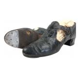Vintage Black Leather Tap Dance Shoes