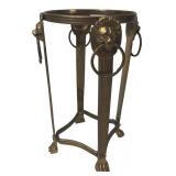 Brass Empire Style Lion Head Stand 6.75" H