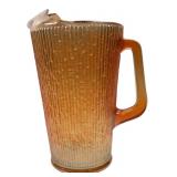 Marigold Carnival Glass Textured Pitcher