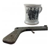 J&P Coats Shaving Mug & Shang Hai Toy Gun