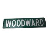Woodward Green Metal Street Sign