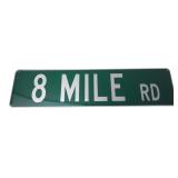 8 Mile Rd Metal Novelty Street Sign
