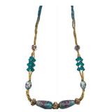 Multi-Strand Lampwork Glass Bead Necklace