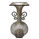 Distressed Metal Wire Vase Candle Holder