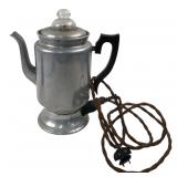 Hotpoint Aluminum Electric Coffee Percolator