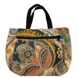 Circa Floral Pattern Canvas Tote Bag