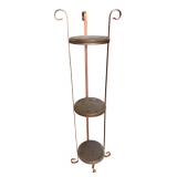 3-Tier Metal & Wood Plant Stand 49.5H