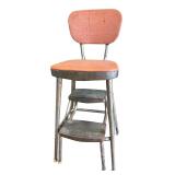 Ames Maid Mid-Century Metal Step Stool Chair