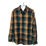 Duluth Trading Co Plaid Cotton Shirt L