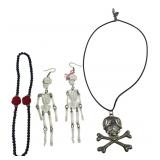 Skull & Skeleton Costume Jewelry Lot