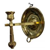 Baldwin Forged Brass Gimbal Candlesticks Pr.