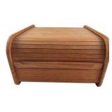 MCM Style Kalmar Designs Teak Roll Top Storage Box