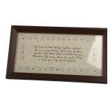 Designs With Scissors Framed Friendship Poem