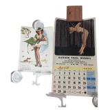 Two 1957 Pin-Up Calendars Esquire & Thompson