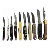 Mixed Lot of 9 Pocket Knives Ulster Kent