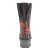 Black Glazed Ceramic Goldfish Vase