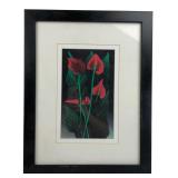Dean Lauderdale Signed Anthurium Print 14x18"