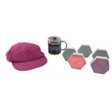 Pink Cap, Melissa Vegas Mug & 5 Hex LED Lights