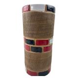 Modern Italian Hand Painted Ceramic Vase