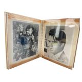 Elvis Presley Scrapbook & 45 Record Album Lot