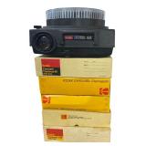 Kodak Carousel 600 Projector & Slide Trays