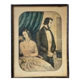 Framed Abraham & Mary Todd Lincoln Print