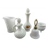 Mixed Lot of Avon & Assorted Milk Glass