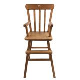 Vintage Wooden Spindle Back High Chair