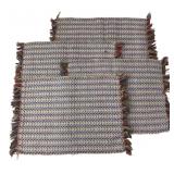 Set of 4 Woven Chevron Placemats 14x10