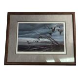 Terry Redlin Over the Blowdown Framed Print