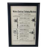 Percy Waters Detroit Tattoo Machine Framed Print