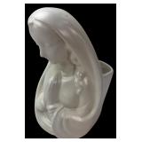 Haeger White Ceramic Praying Madonna Planter