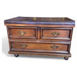 1960s Lane Cedar Record Cabinet And Bench