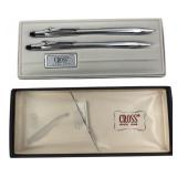 Cross Chrome 3501 Ball Pen & Pencil Set in Box