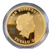 2017 Tuvalu Battle of Midway Gold Plated $1 Coin