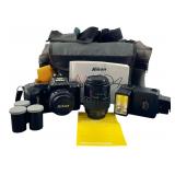 Nikon N4004 35mm Camera Kit w/ Lens & Flash