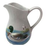 Otagiri Embossed Mallard Duck Pitcher