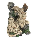 White Tiger Family Resin Figurine